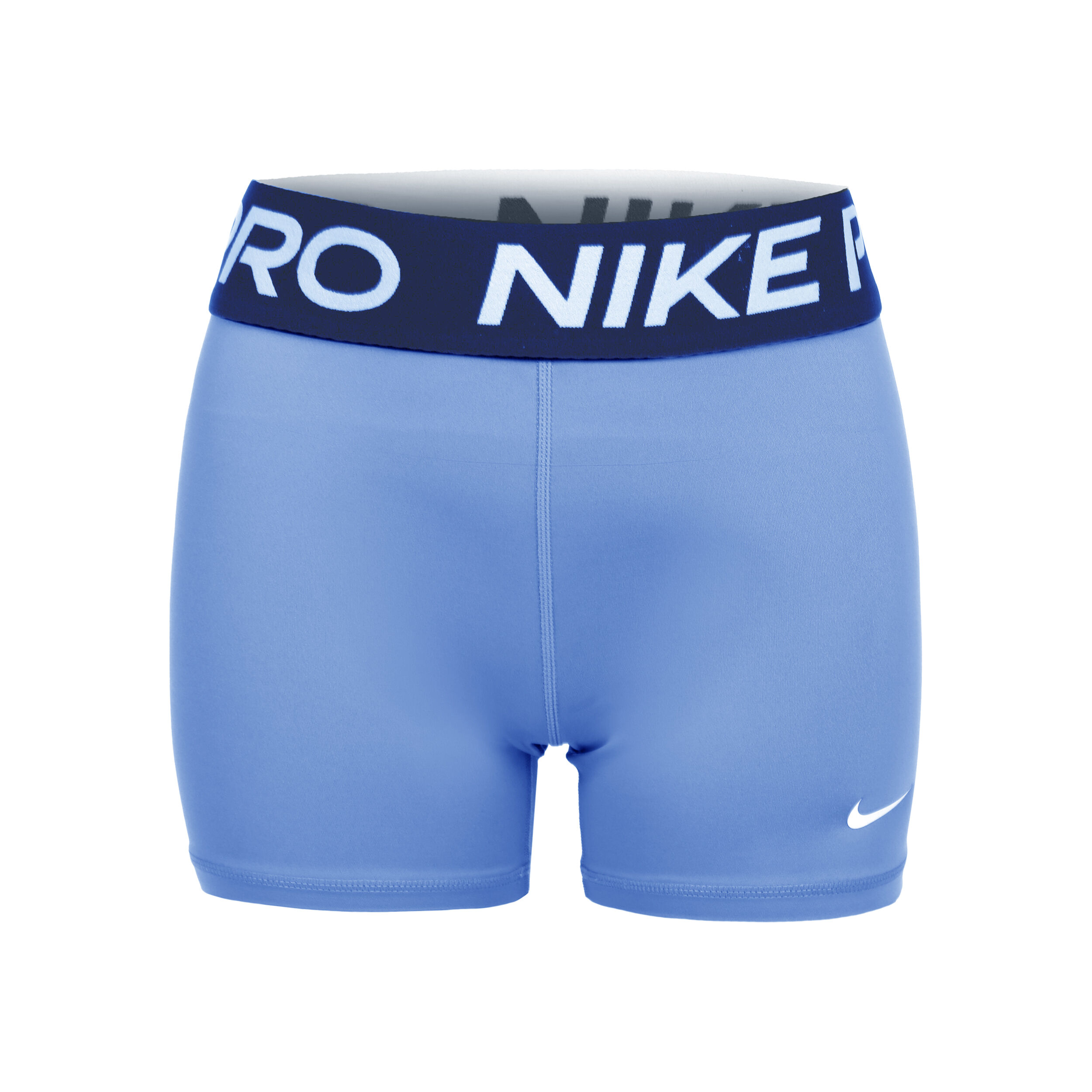Dri Fit Nike Pro 3in Shorts Girls Light Blue Dark Blue
