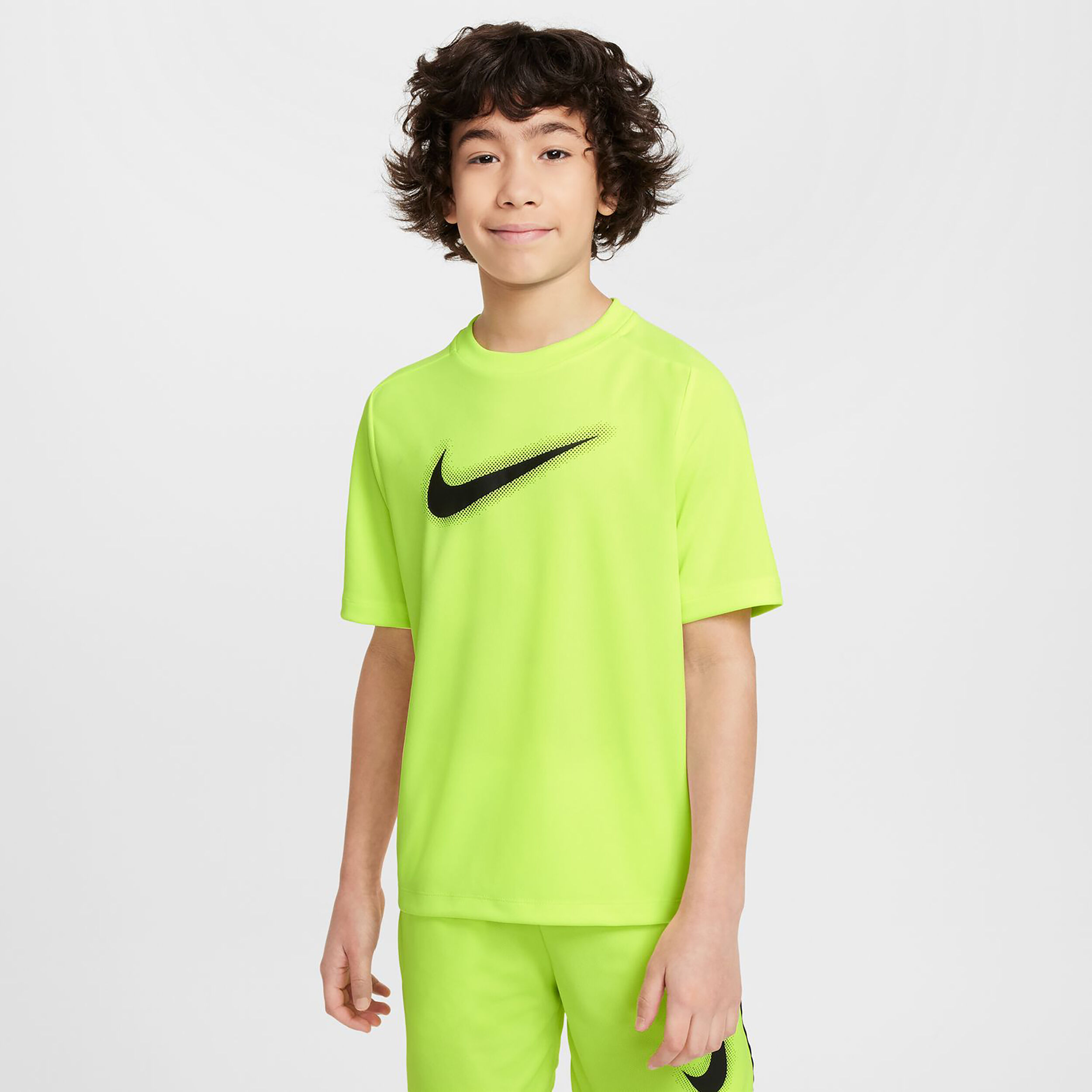 Dri Fit Multi T Shirt Boys Neon Yellow