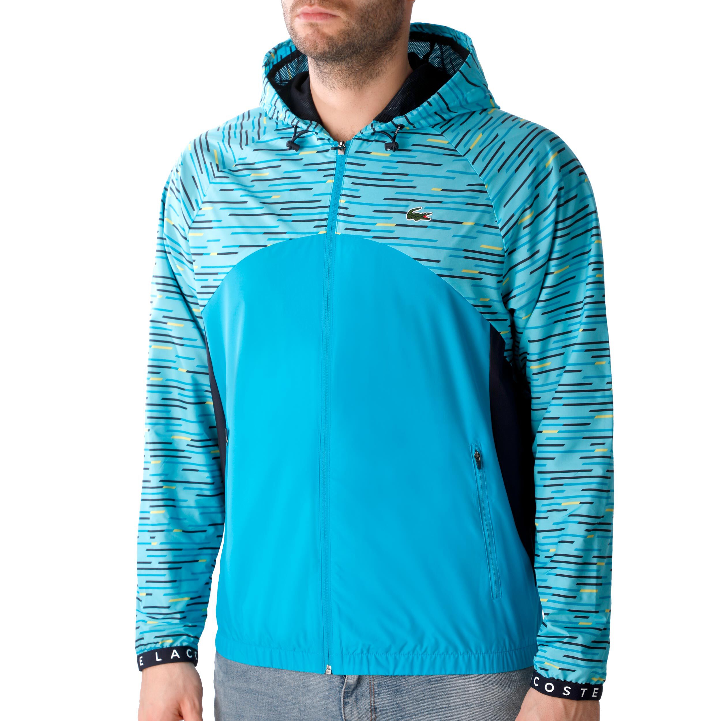 Survetement lacoste hot sale bleu turquoise