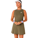 ASICS Tennis apparel ASICS Game  Dress Women-olive