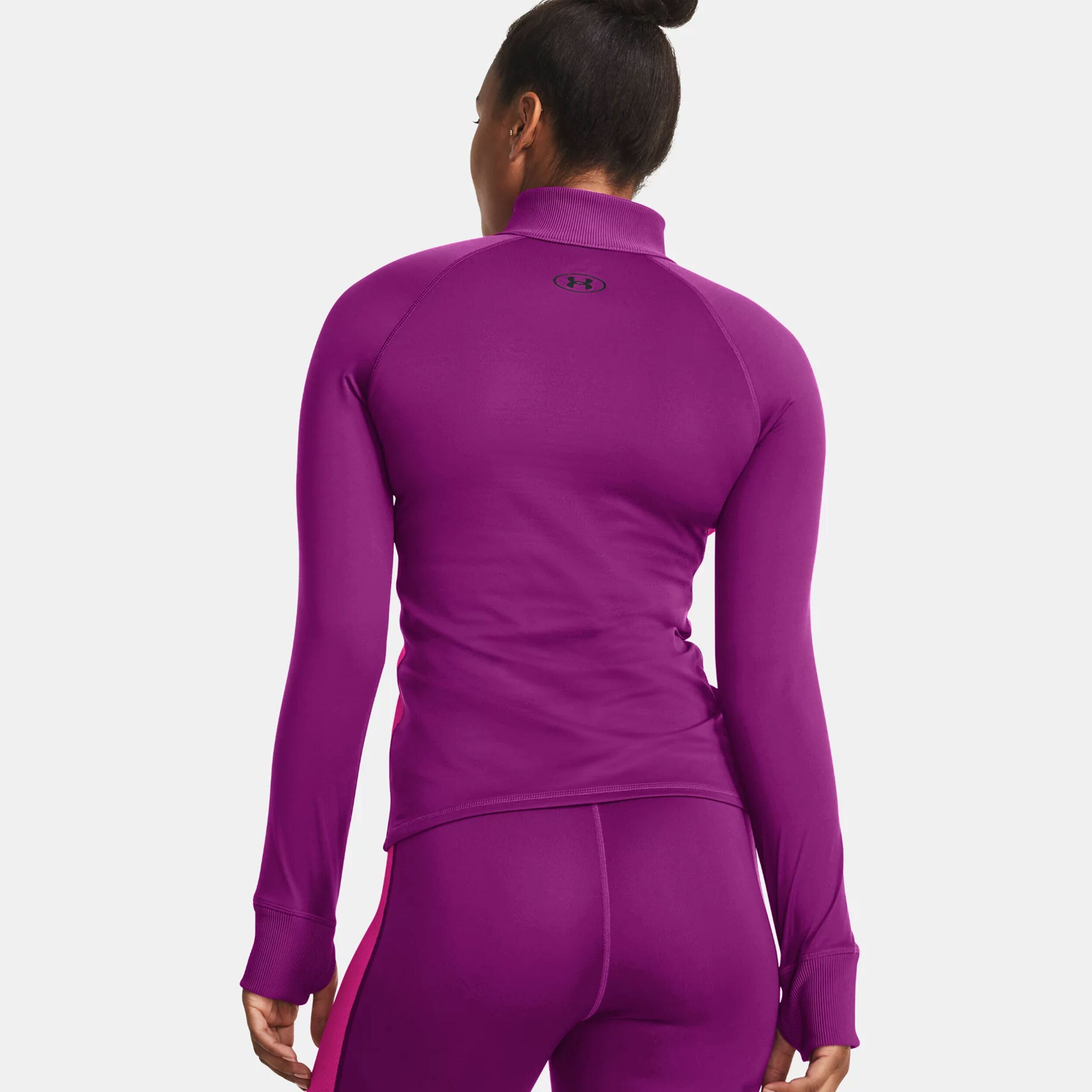 Under armour pink long deals sleeve
