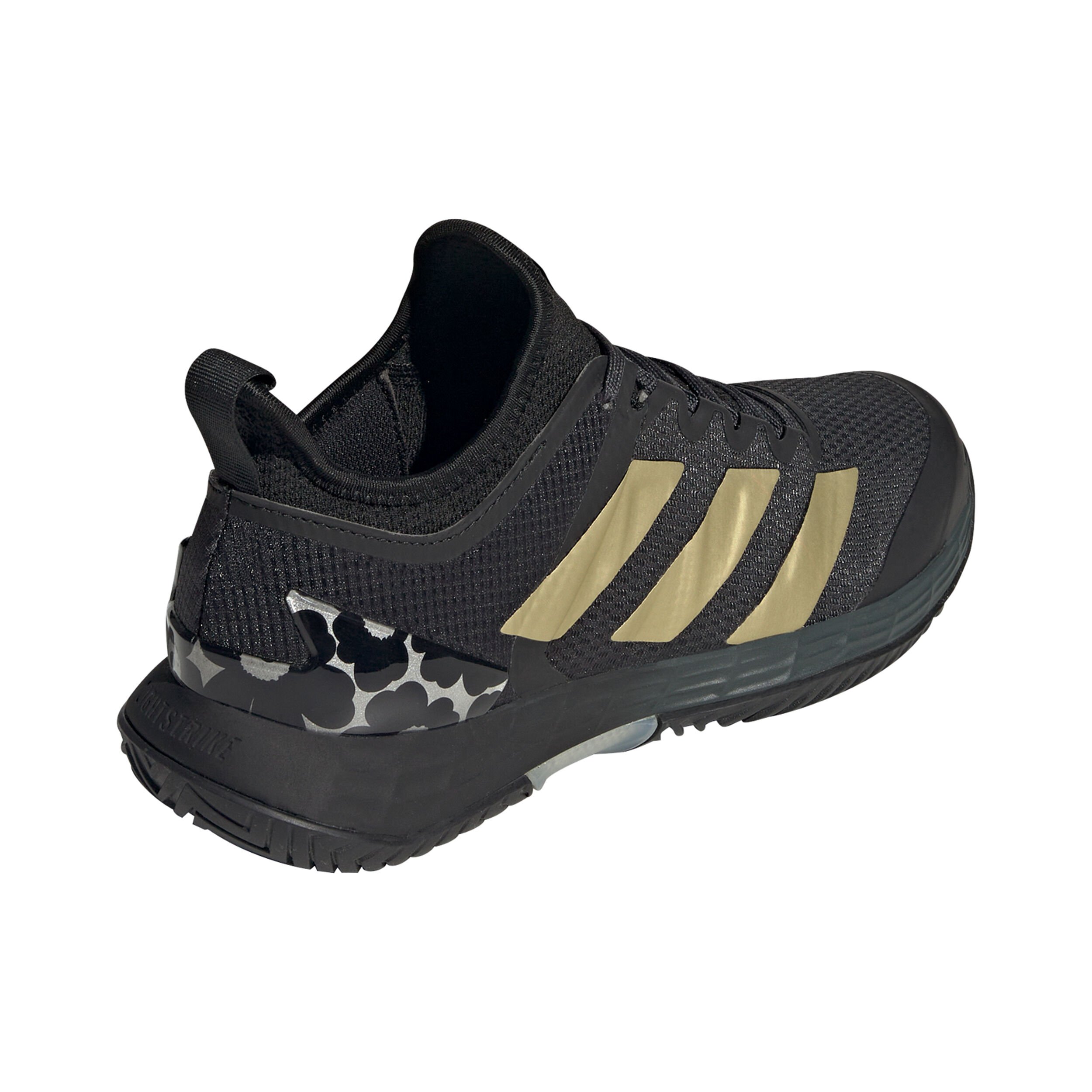 Adidas black and gold tennis sale shoes
