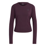 adidas Clothing adidas RI 3 Stripes Made With Nature Long Sleeve Women-Berry