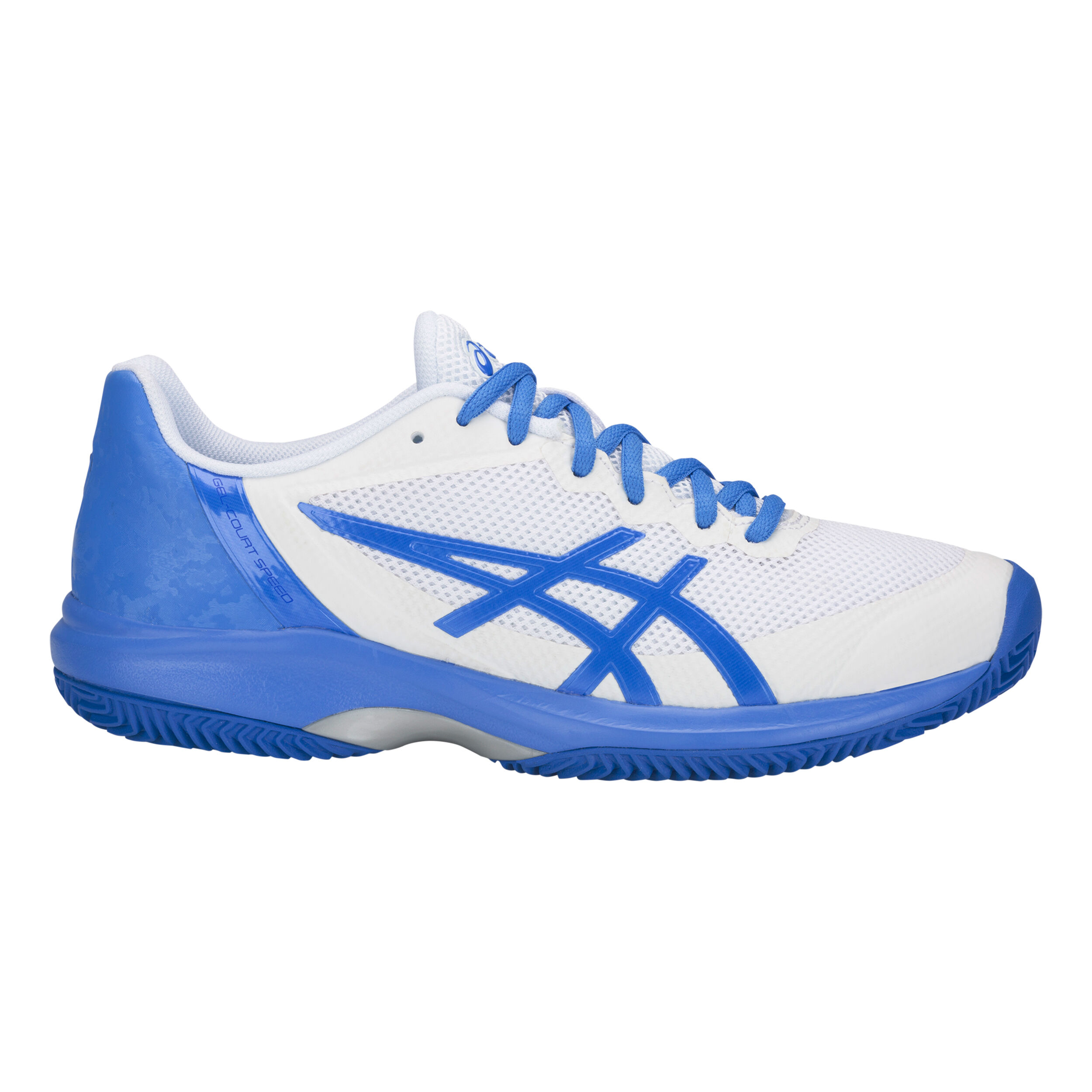 Gel Court Speed Clay Court Shoe Women White Blue