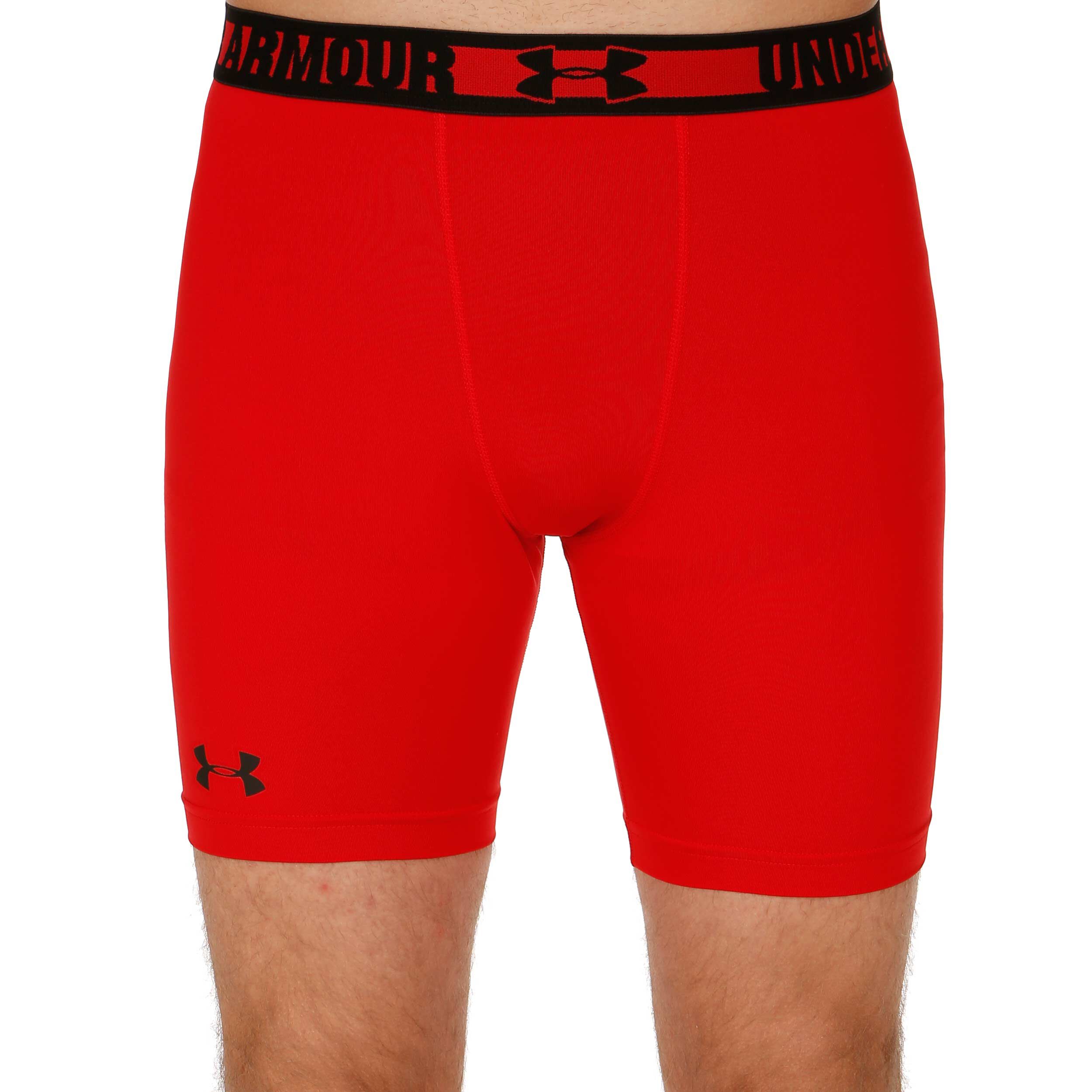 under armour compression shorts red