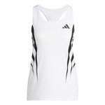 adidas Clothing adidas Adizero Archive Singlet Running Shirt Women-White