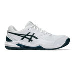 ASICS Tennis shoes ASICS Gel-Dedicate 8 Clay court shoe Men - white, dark green