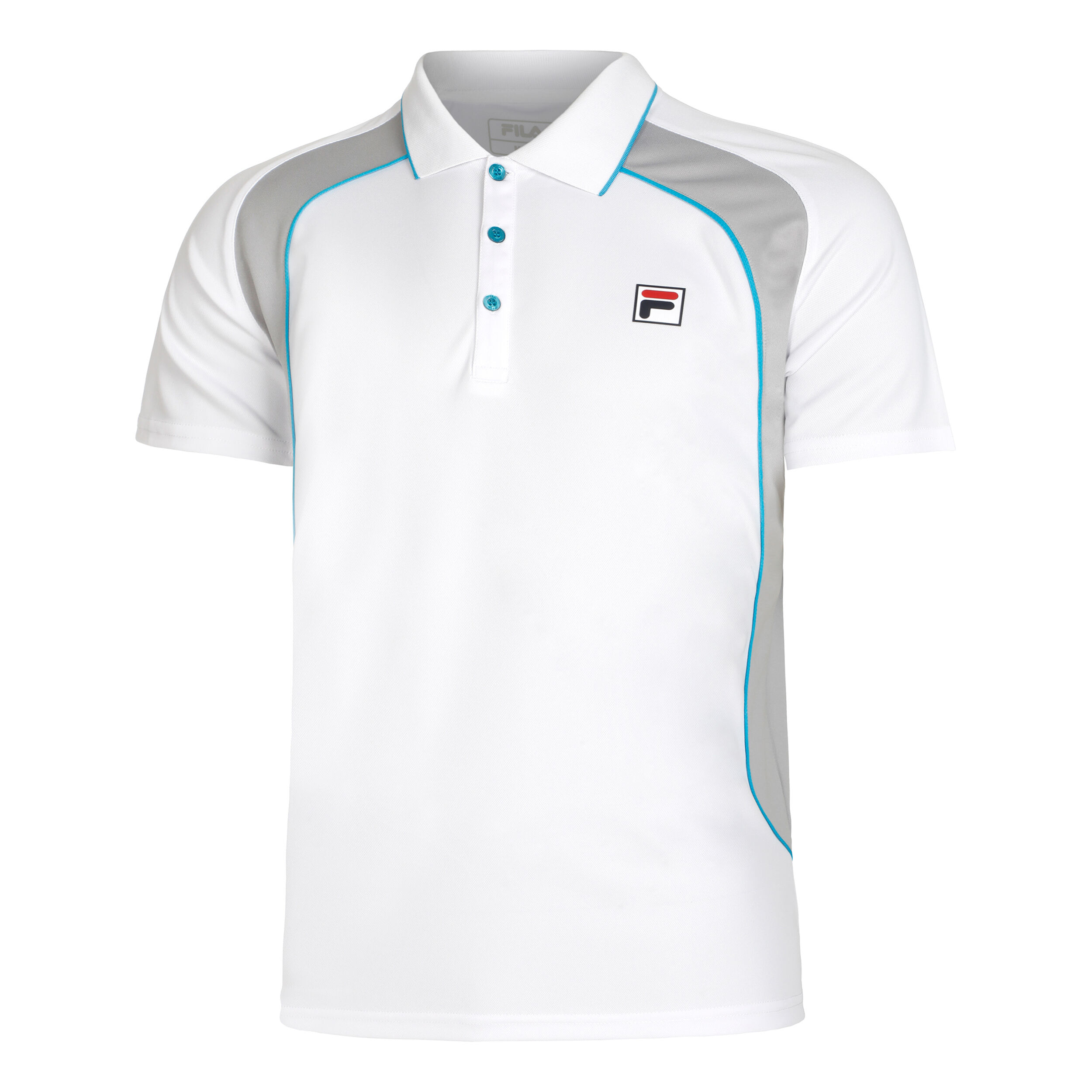 Buy Fila Harrison Polo Men White Silver online Tennis Point COM