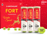 Dunlop Tennis balls Dunlop Fort Tournament Christmas Special 3x Ball 4 Tube