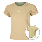 Quiet Please Clothing Quiet Please Wild Cross T-Shirt Women-Beige,Neon Green