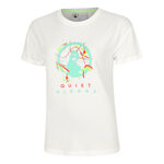 Quiet Please Clothing Quiet Please Wild Sketchy T-Shirt Women-White,Multicoloured