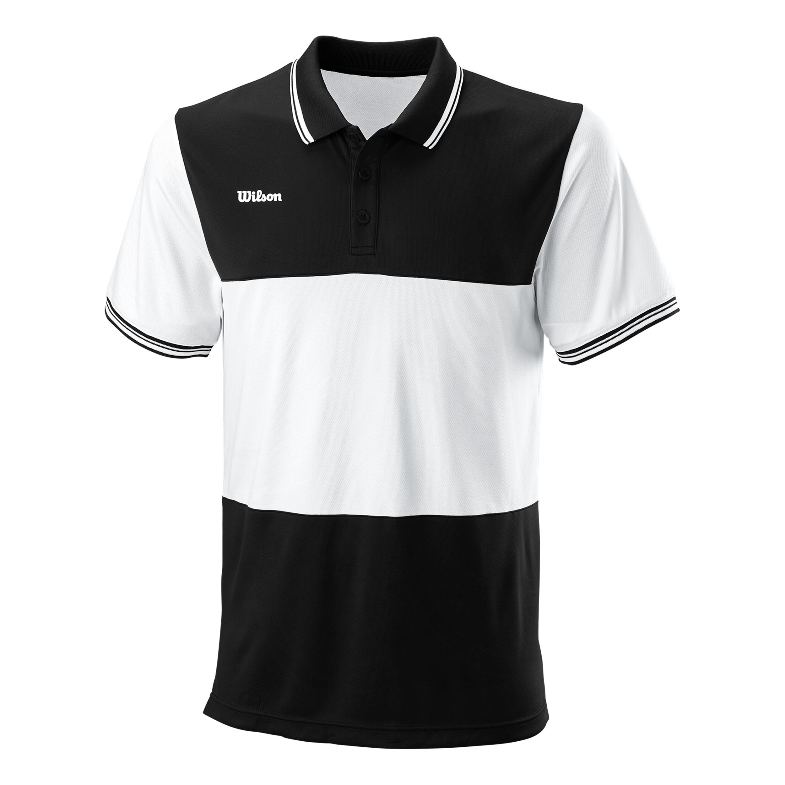 ホワイト ポロシャツ ネイビー　Wilson Buy Wilson Polo Men Black, White online | Tennis Point COM