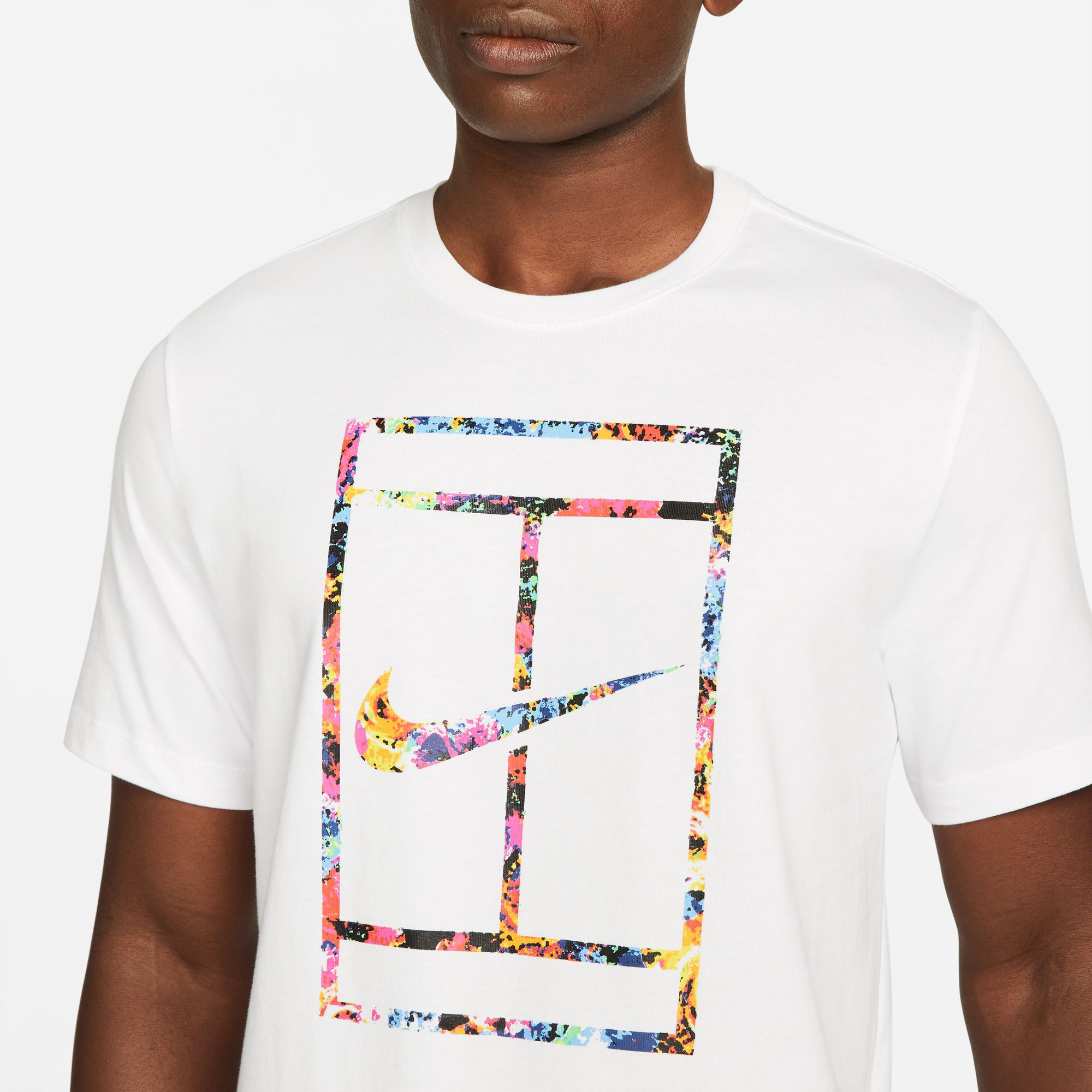 Medal disloyalty Array of buy Nike Court Tee Garden Party T-Shirt Men - White, Multicoloured online |  Tennis-Point