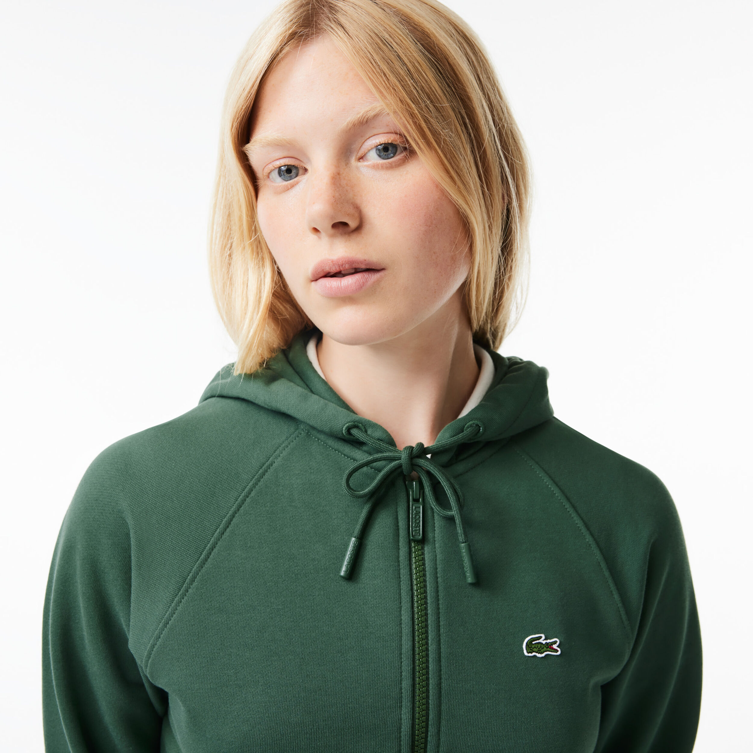 Lacoste core full zip hoodie top