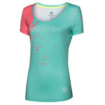 BIDI BADU Clothing BIDI BADU Amari Tech Round-Neck T-Shirt Women-Mint,Coral
