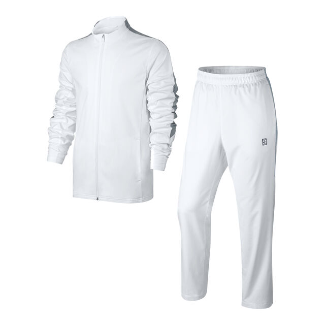nike tracksuit white and grey