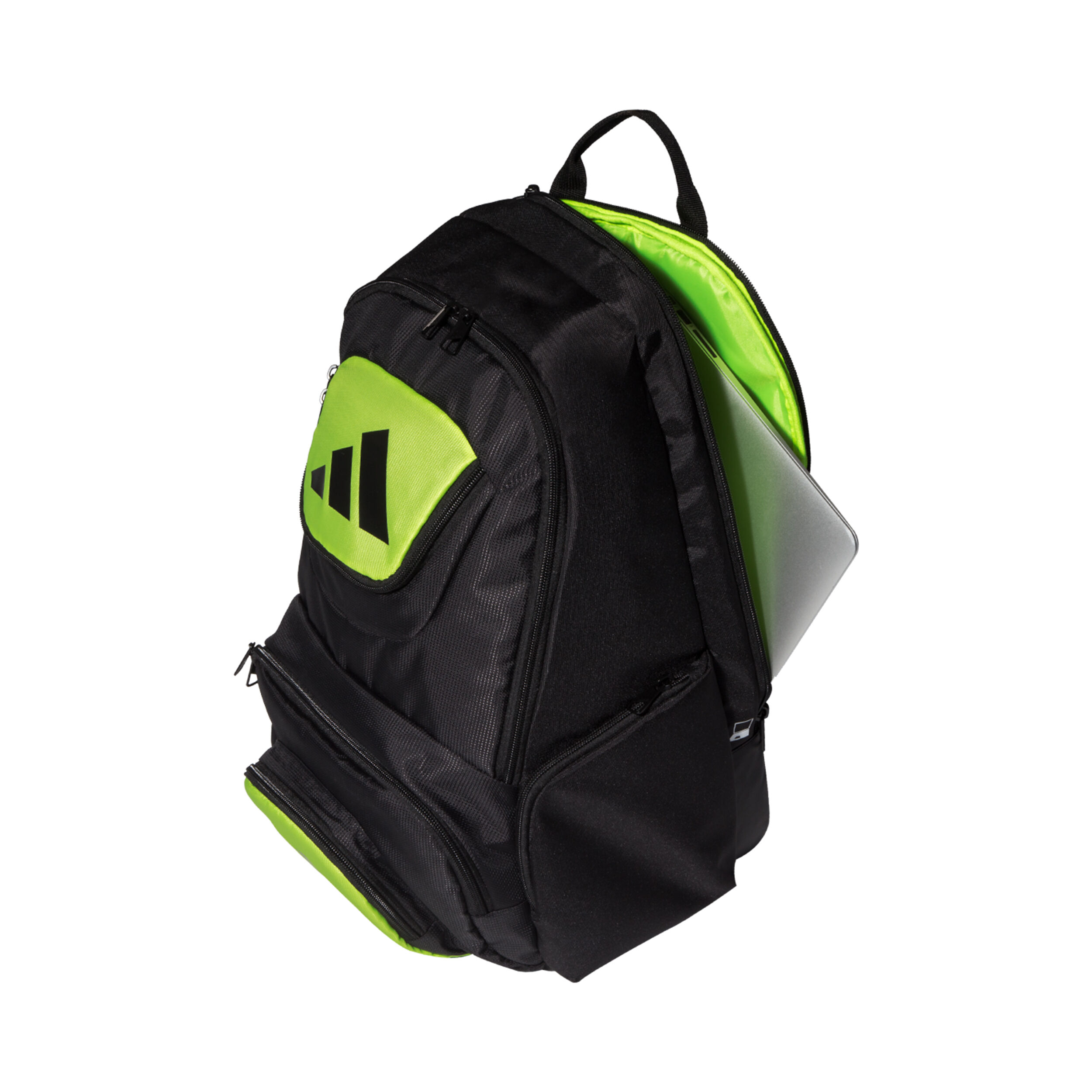 Adidas neon outlet green backpack