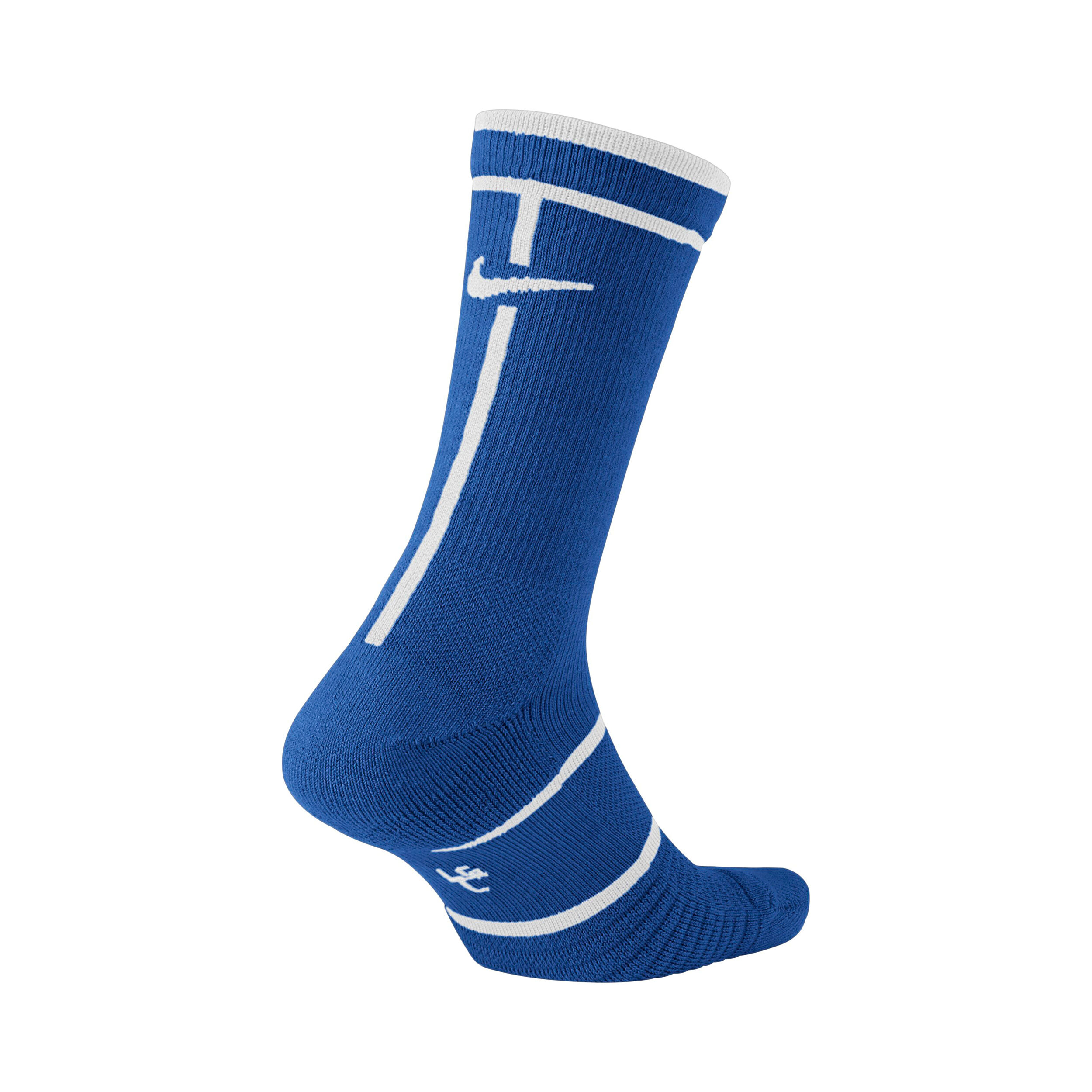 Court Essentails Crew Tennis Socks Blue White