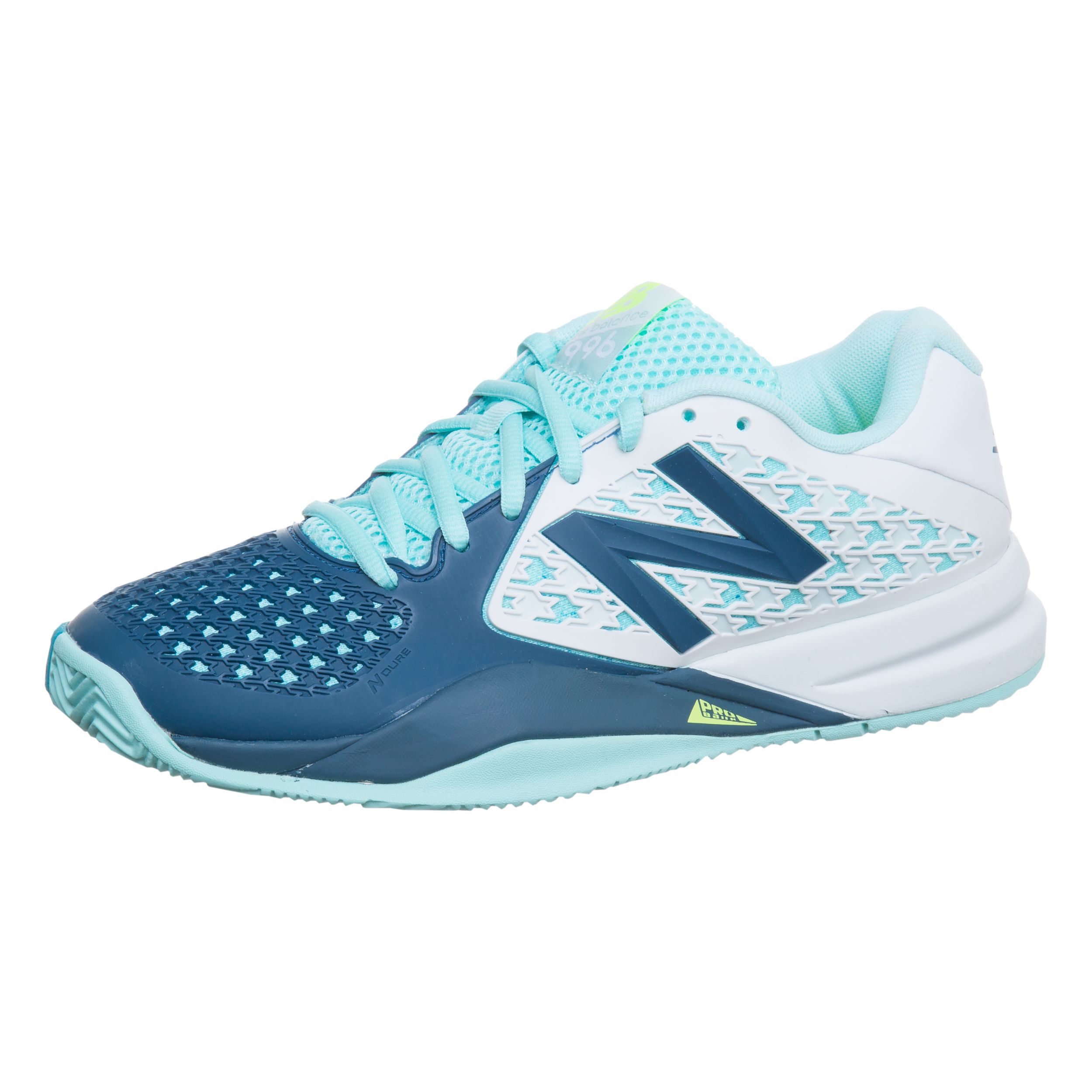 Buy New Balance 996 V2 Clay Court Shoe Women White Turquoise online Tennis Point COM