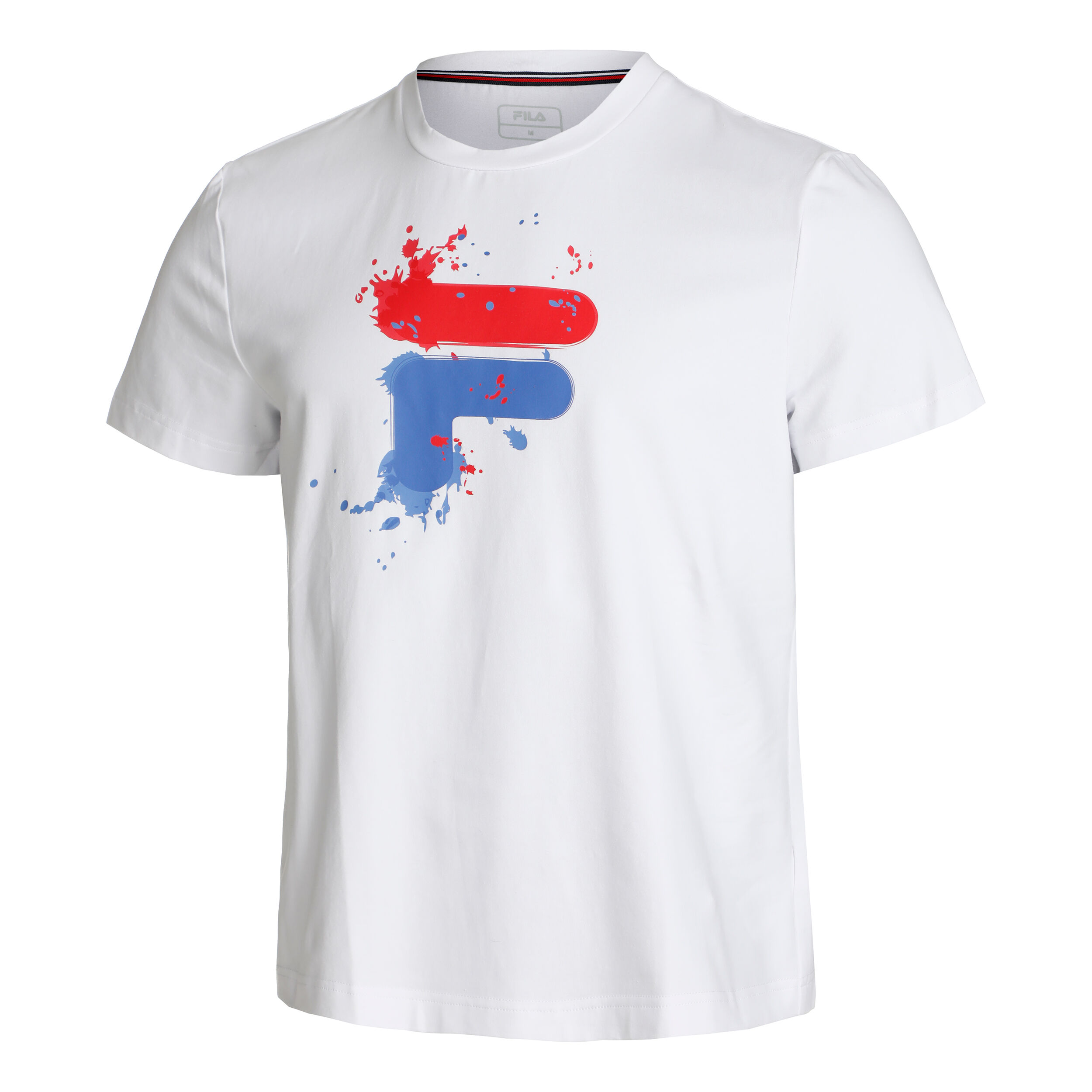 Buy Fila Nevio T Shirt Men White Multicoloured online Tennis