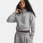 Under Armour Long sleeve Under Armour Rival Fleece Script Halfzip Long sleeve Women-grey, white