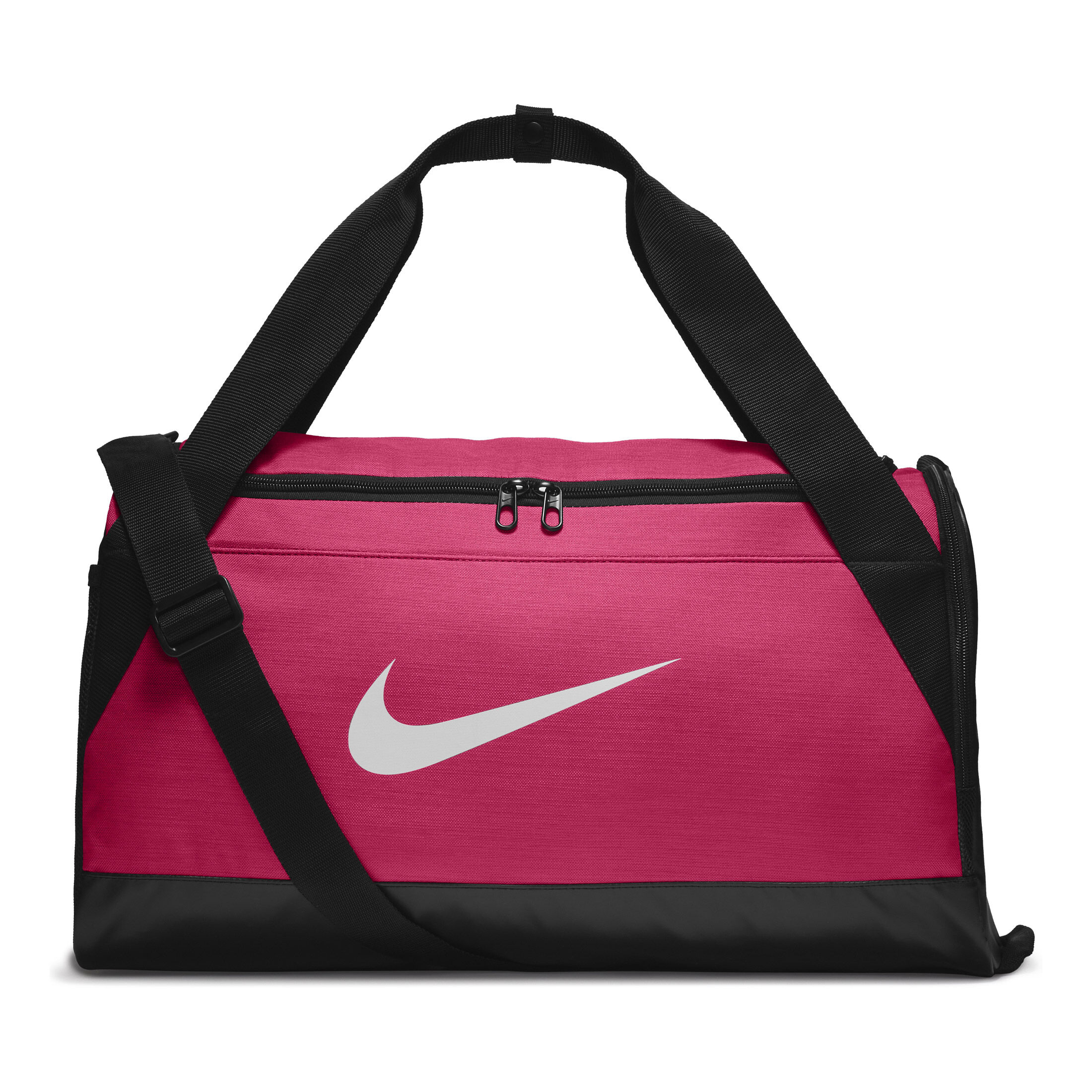 Pink and black nike cheap duffel bag