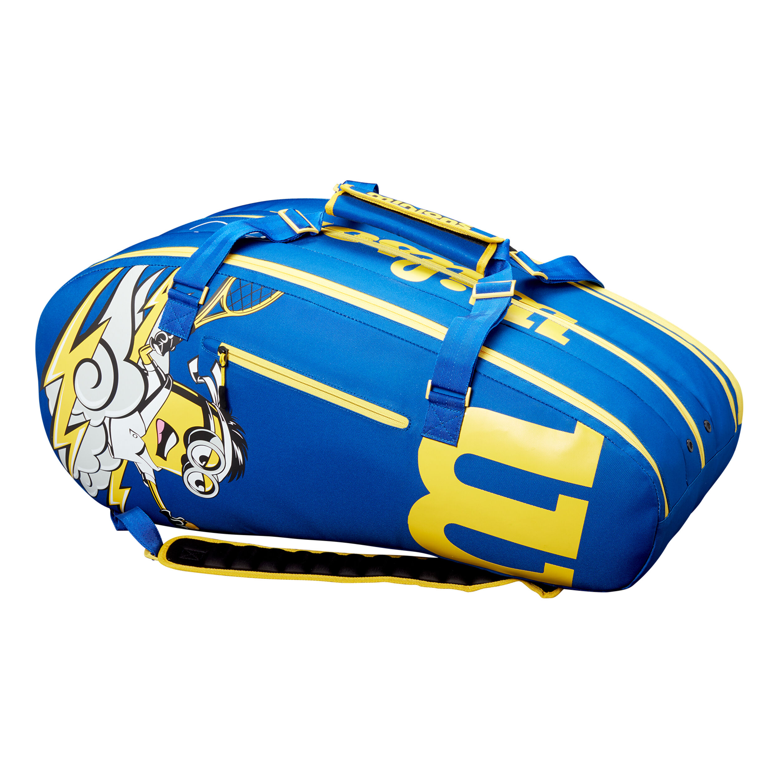 Air Kei Tour Racket Bag 15 Pack - Blue, Yellow