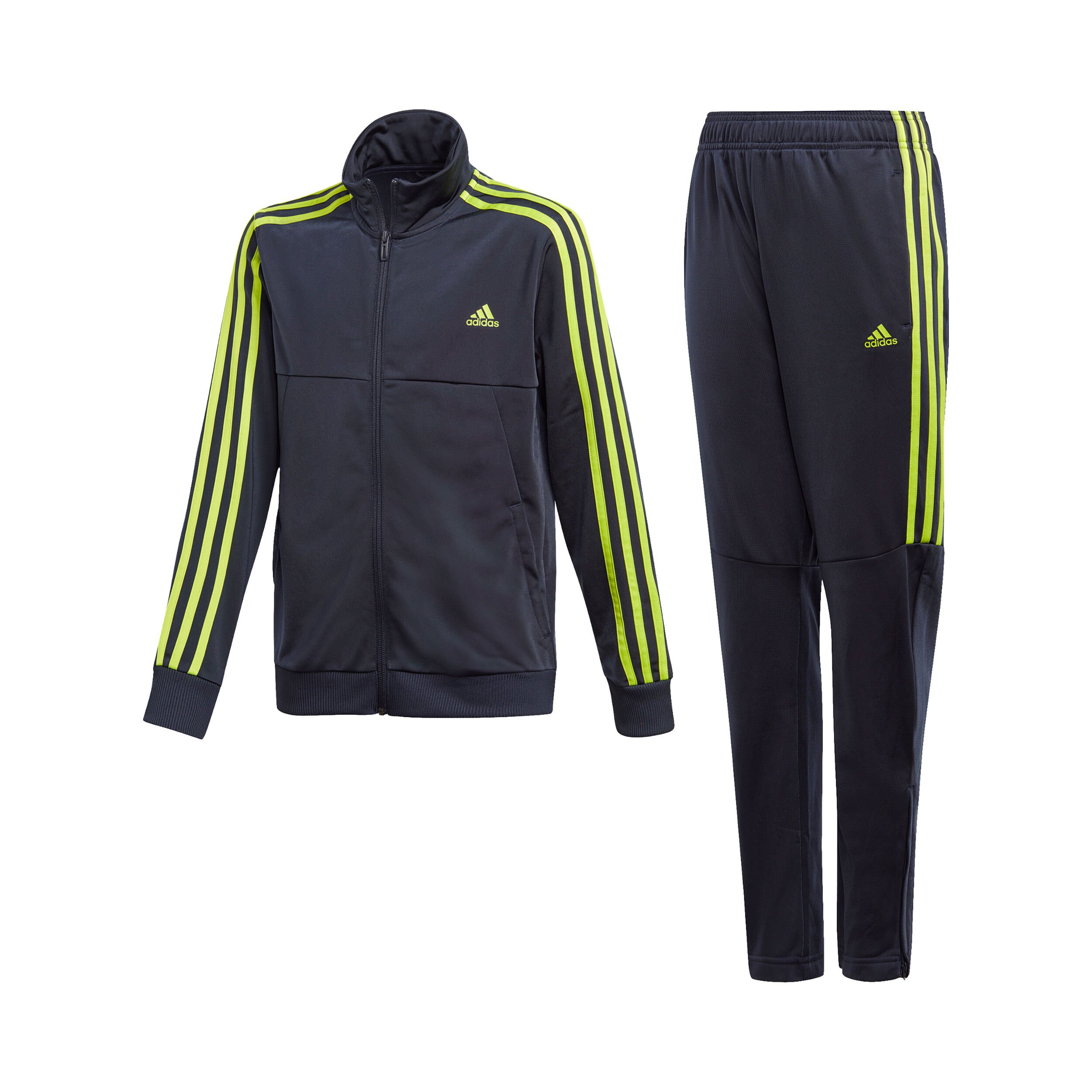Tiro Tracksuit Boys Dark Blue Lime