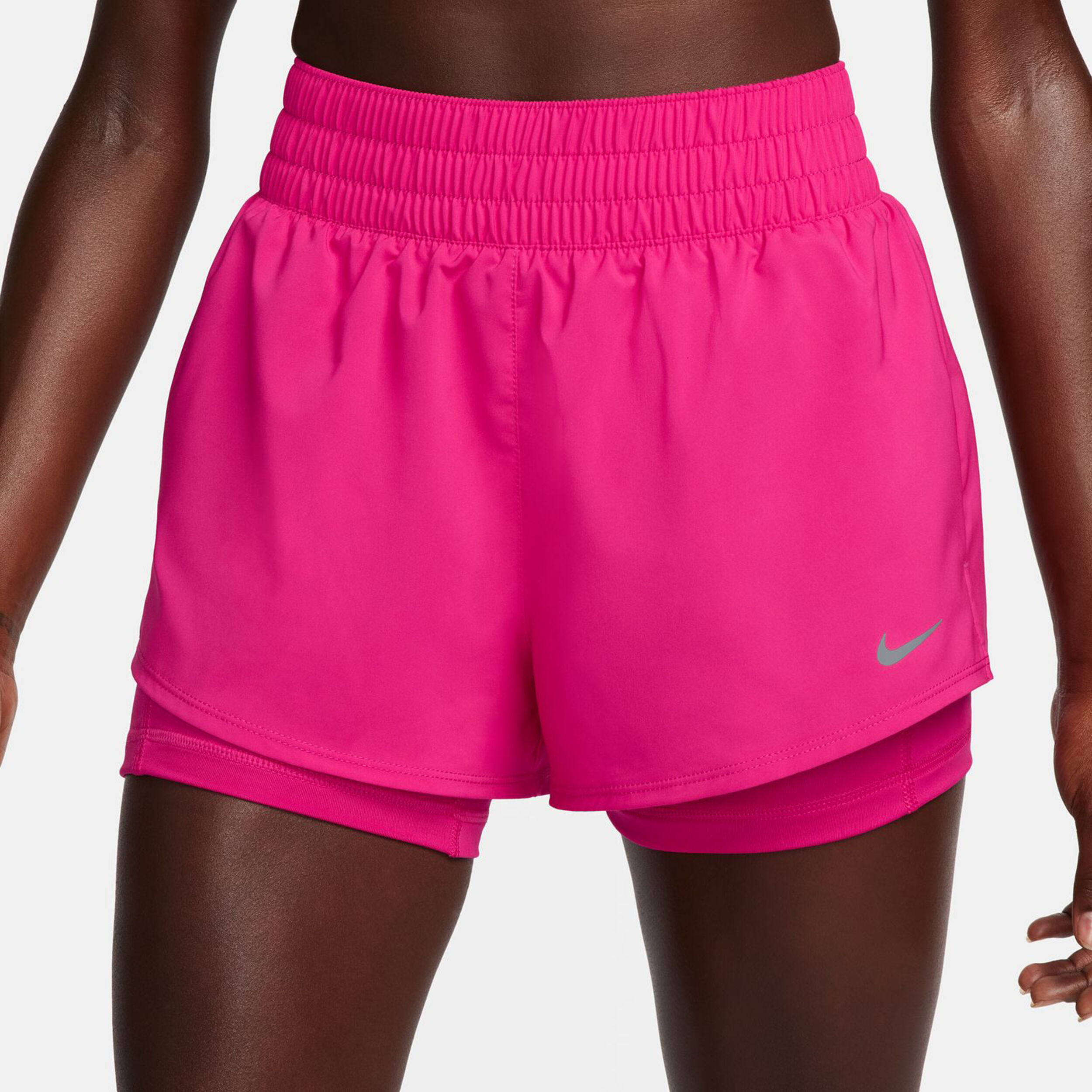 Dri Fit Mid Rise 3in 2in1 Shorts Women Pink