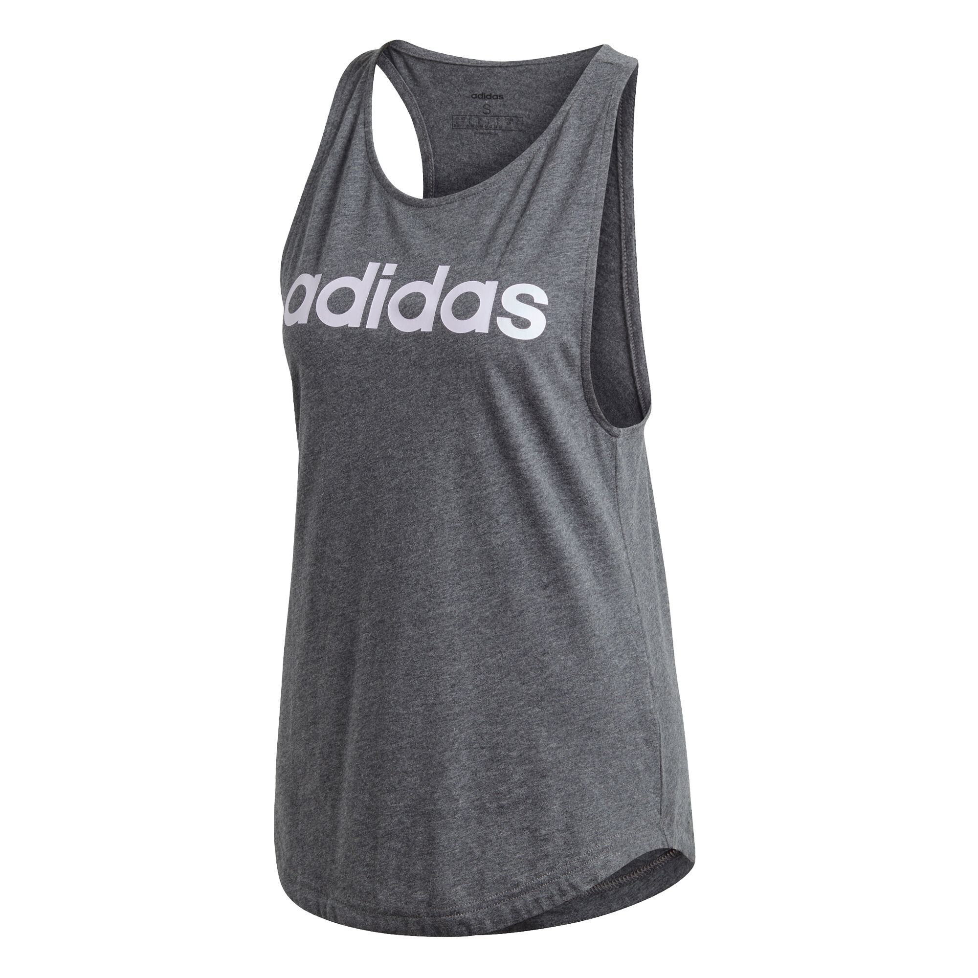 Adidas essentials linear loose tank top hot sale