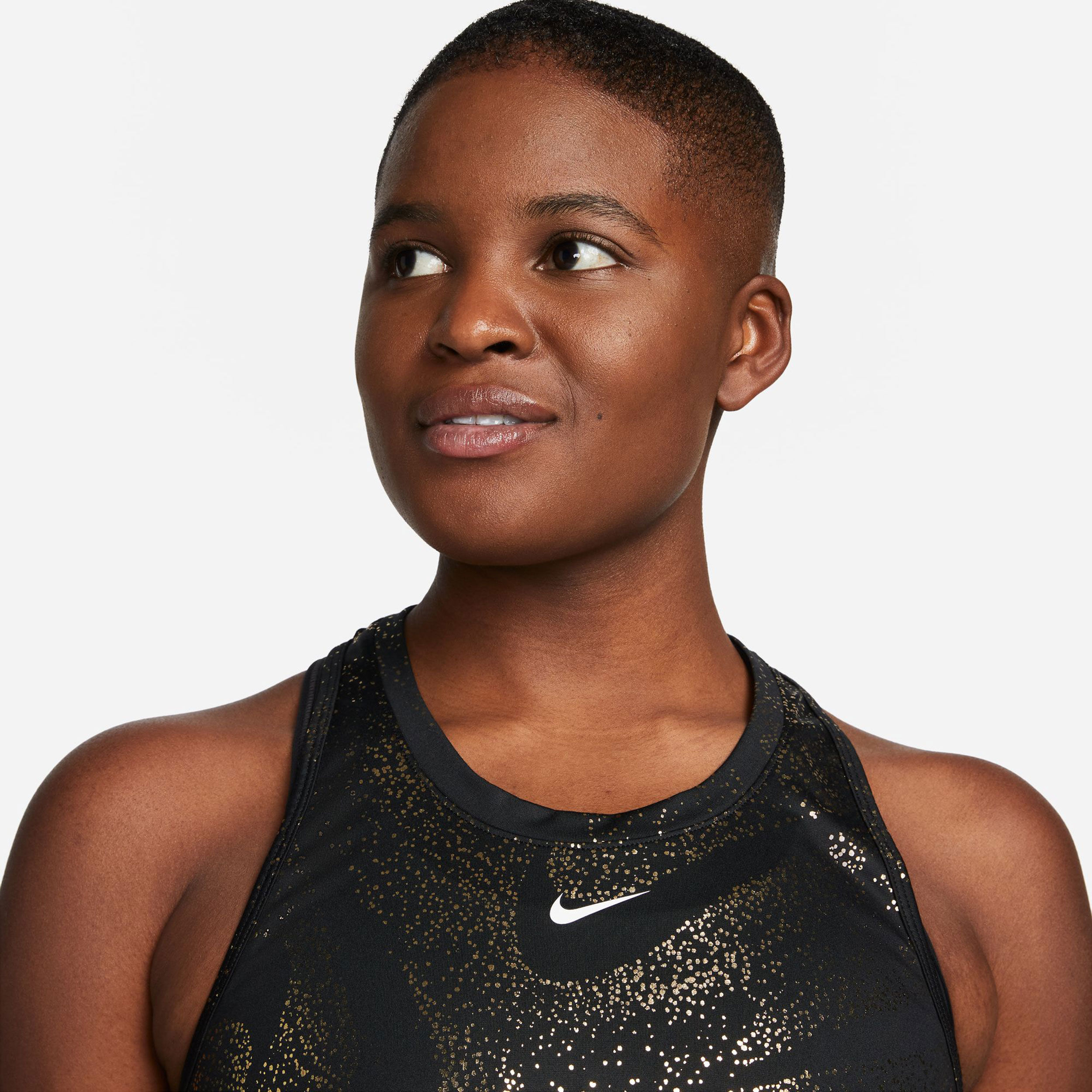 Nike pro metallic dots top