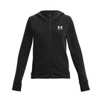 Under Armour Clothing Under Armour Rival Fleece LU Zip Hoodie Girls-Black