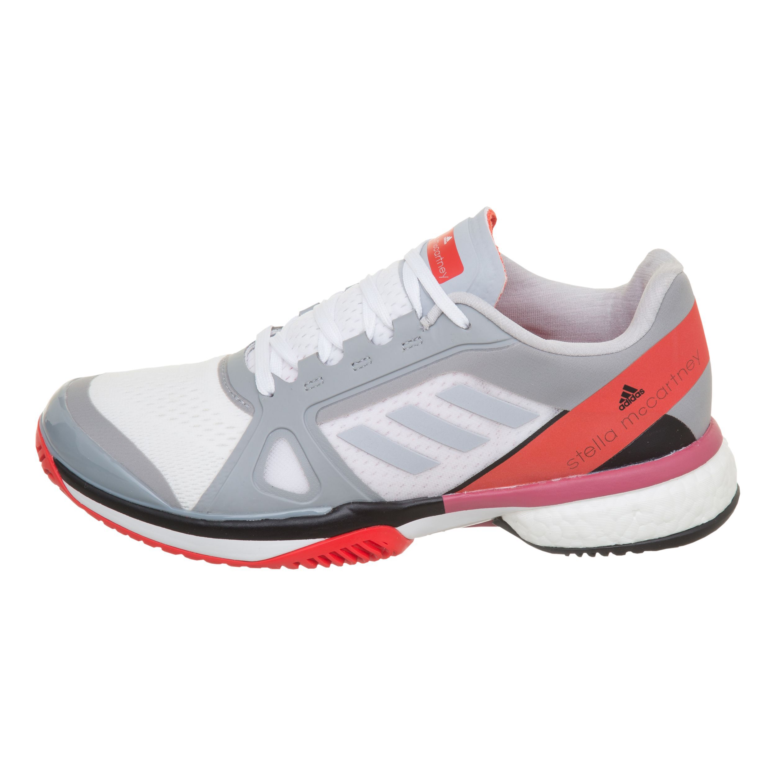 Adidas women's stella mccartney barricade boost tennis shoes eggshell gray and aero lm sale