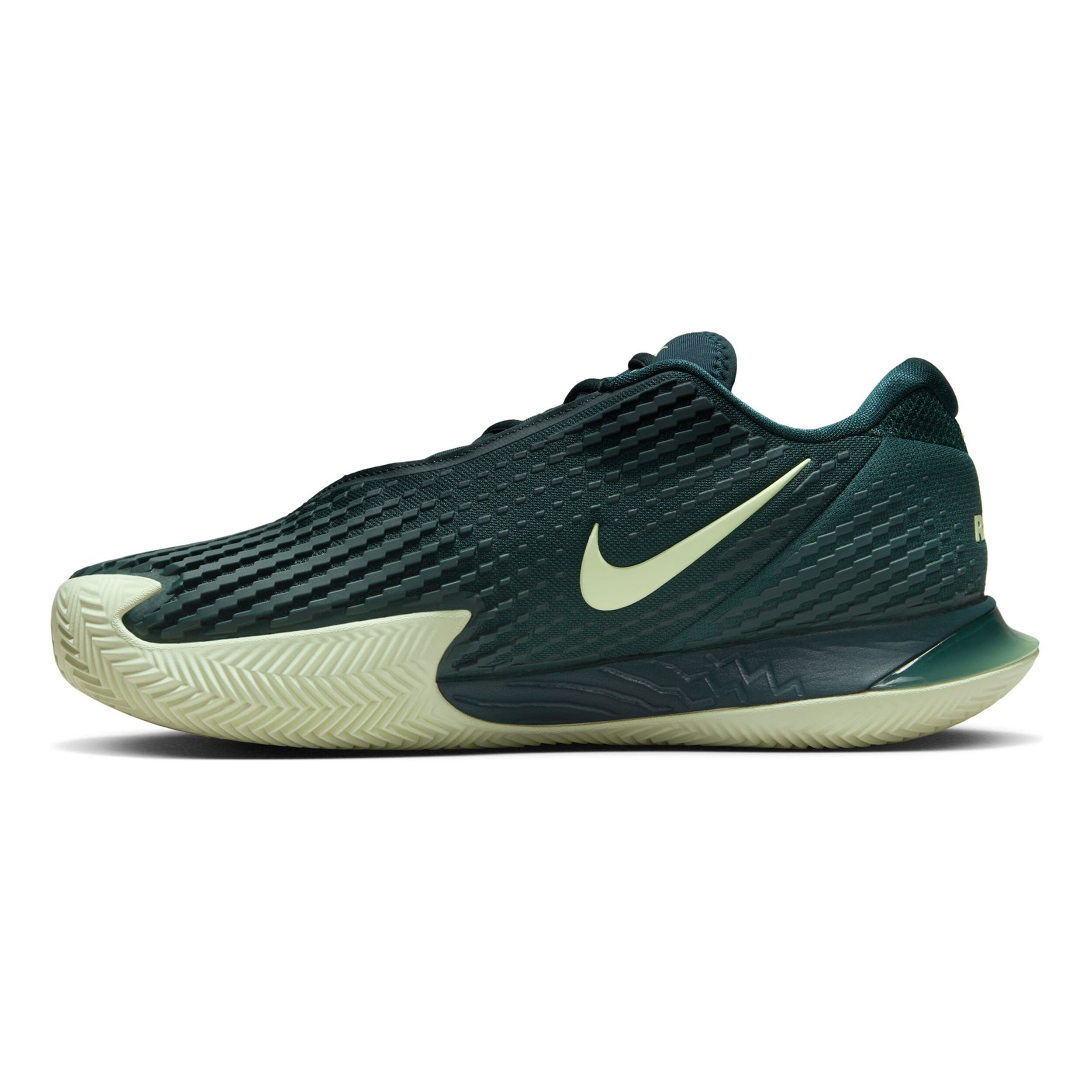 Court Vapor Cage 4 Rafa Clay Court Shoe Men Dark Green Lime