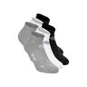 No Party XXL No Show Move Tennis Socks-Grey,Black