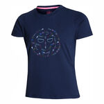 BIDI BADU Clothing BIDI BADU Heshima Lifestyle Tee T-Shirt Women - dark blue, multicoloured