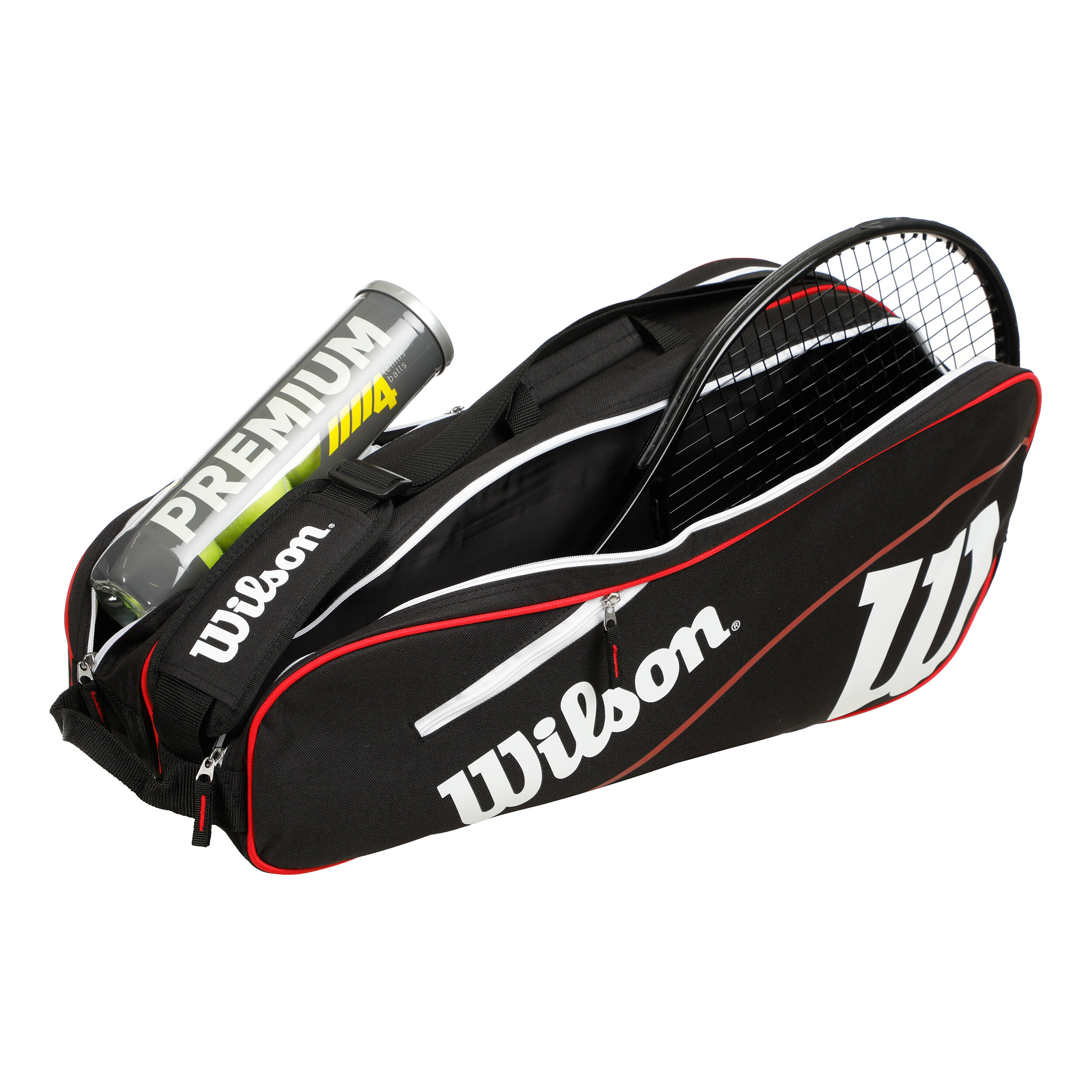 wilson advantage iii six racket bolsa