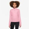 Dri-Fit Half-Zip Long Sleeve Girls-Pink