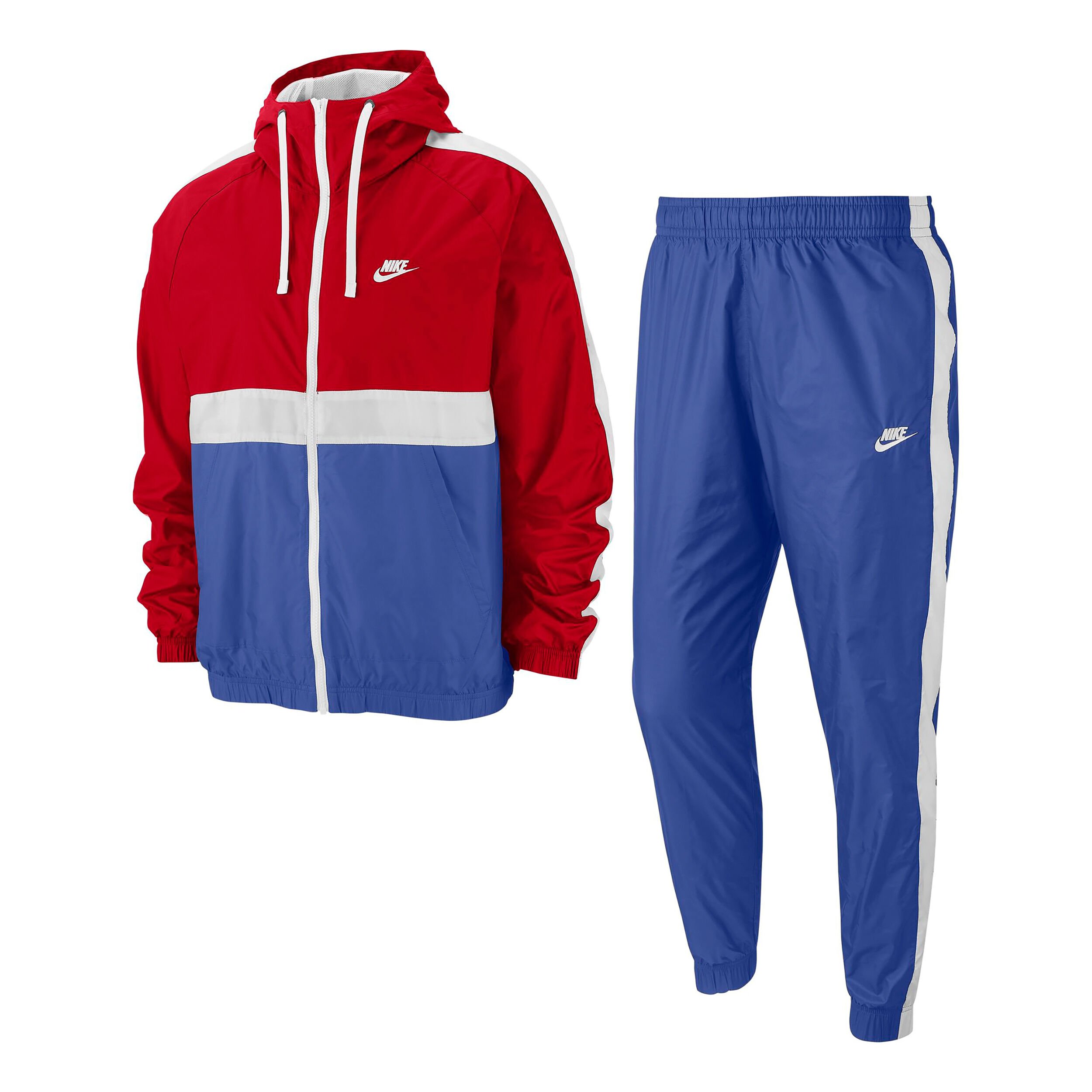Red and blue nike tracksuit store