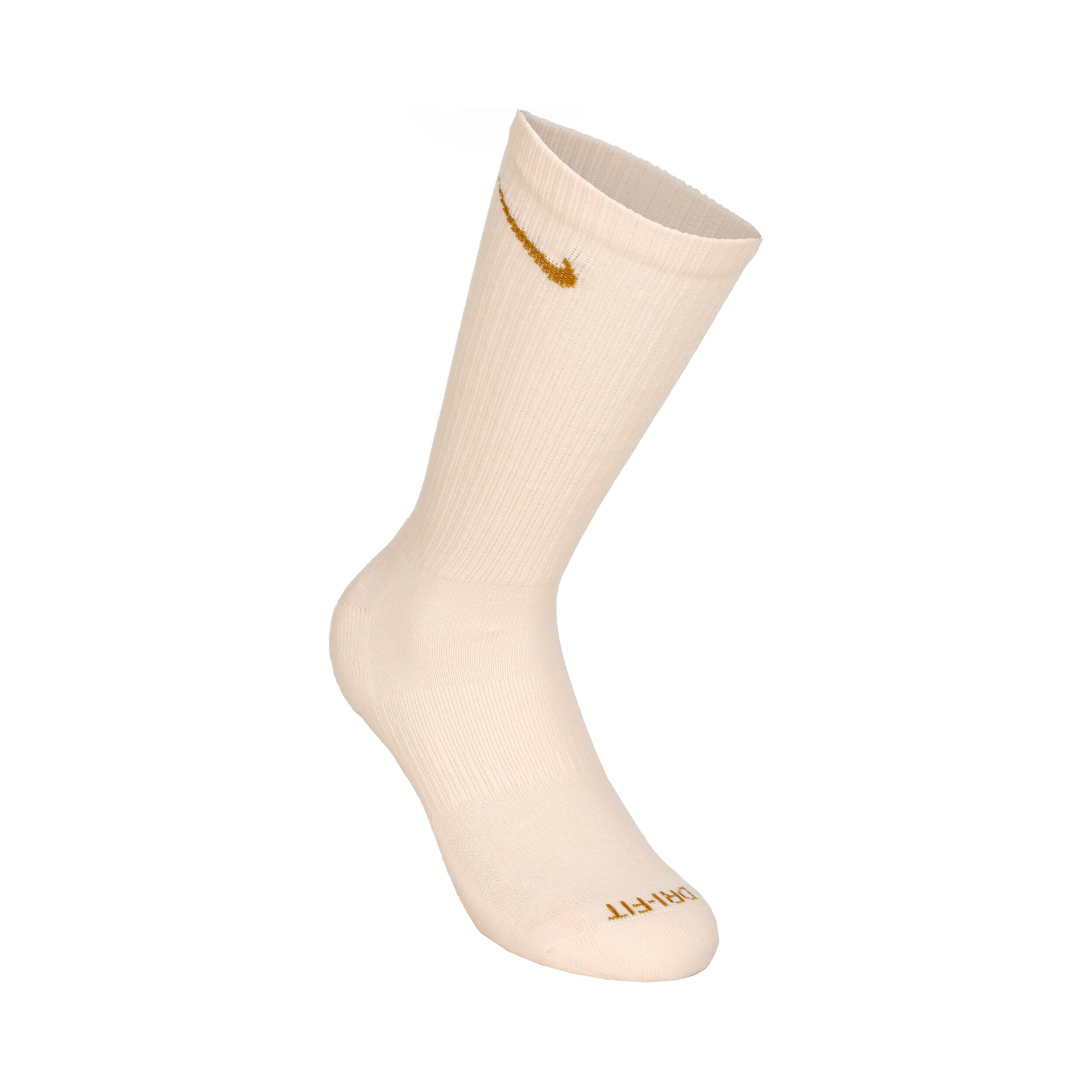 White and gold cheap nike socks