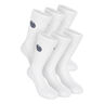 Don Carlito XXL Crew Move Sports Socks 6 Pack-White