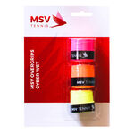 MSV Overgrips MSV Cyber Wet 3 Pack-Neon Yellow,Neon Orange