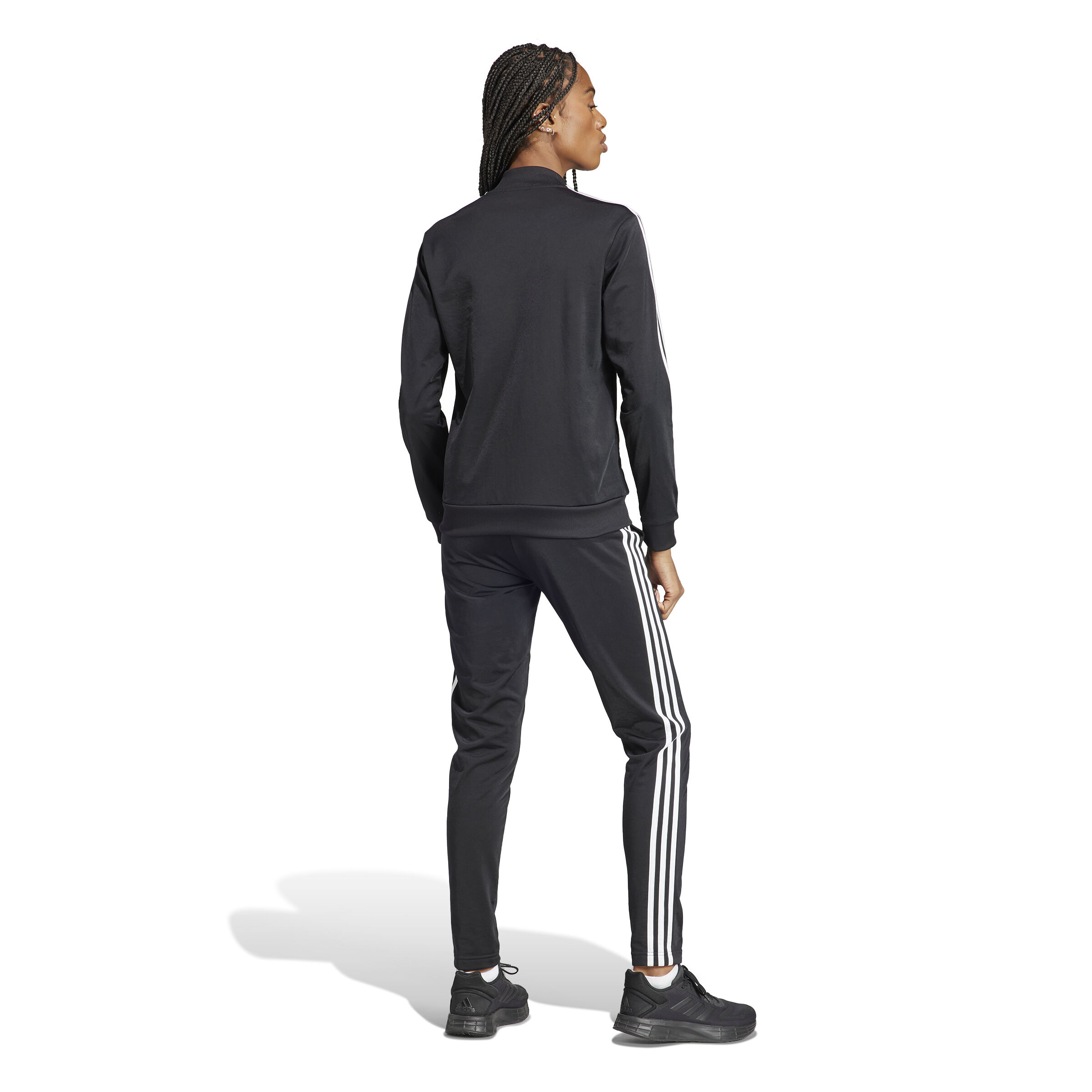 Womens adidas hotsell 3 stripe tracksuit
