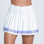 Lucky in Love Clothing Lucky in Love Breezy Love Smocked 14in Skirt Women-White,Multicoloured