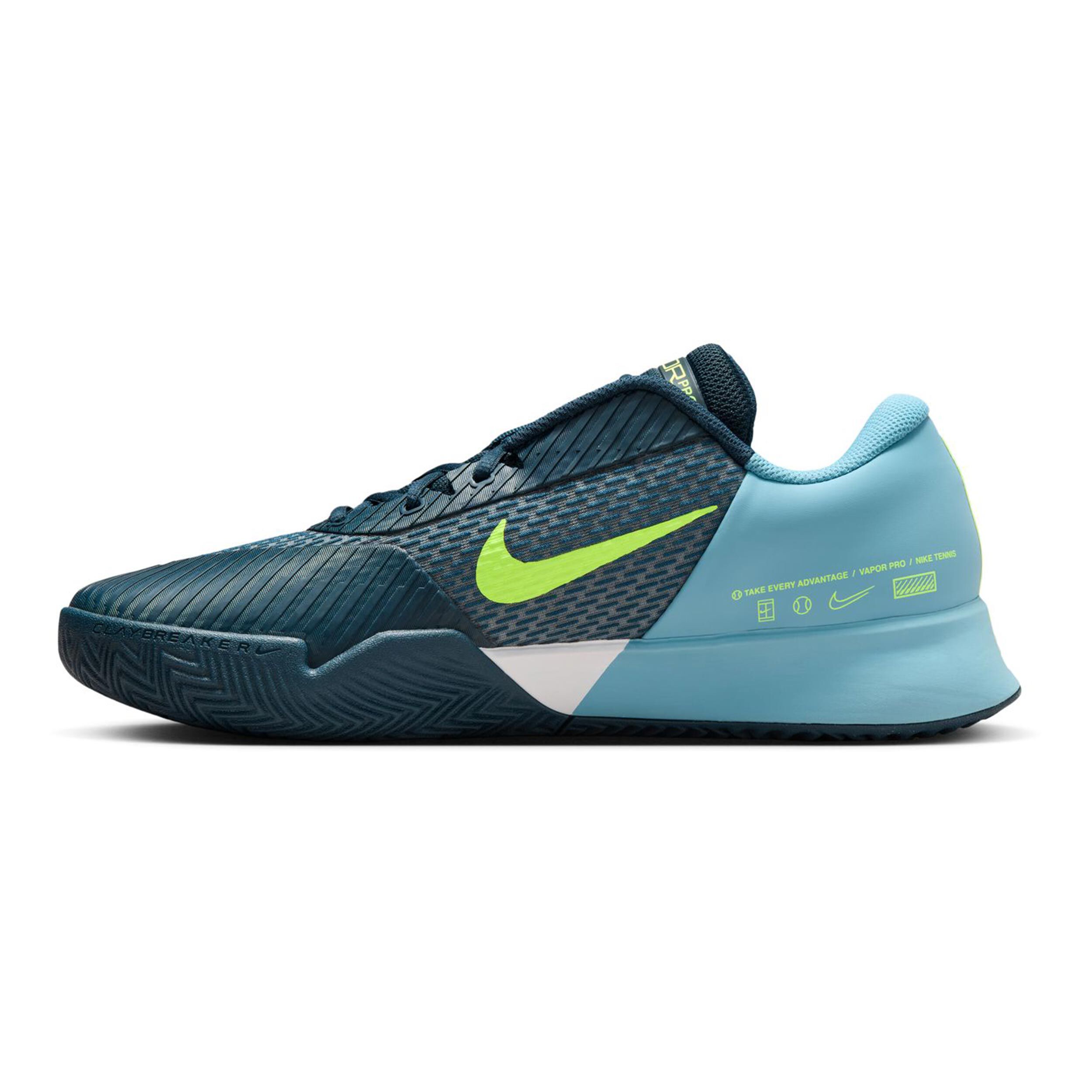 Buy Nike Air Zoom Vapor Pro 2 Clay Court Shoe Men Dark Blue Turquoise online Tennis Point COM