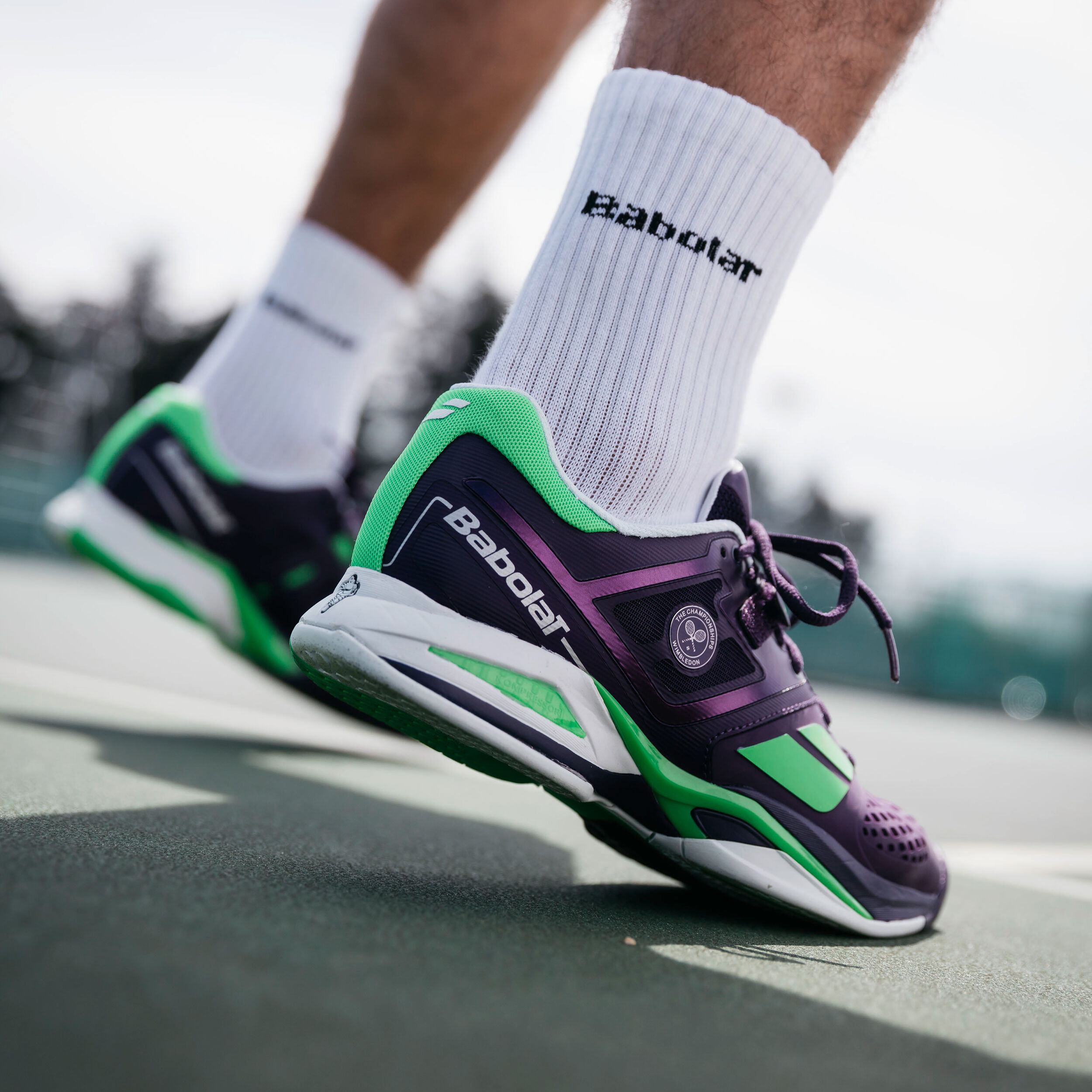 Propulse Wimbledon All Court Shoe Men Violet Green