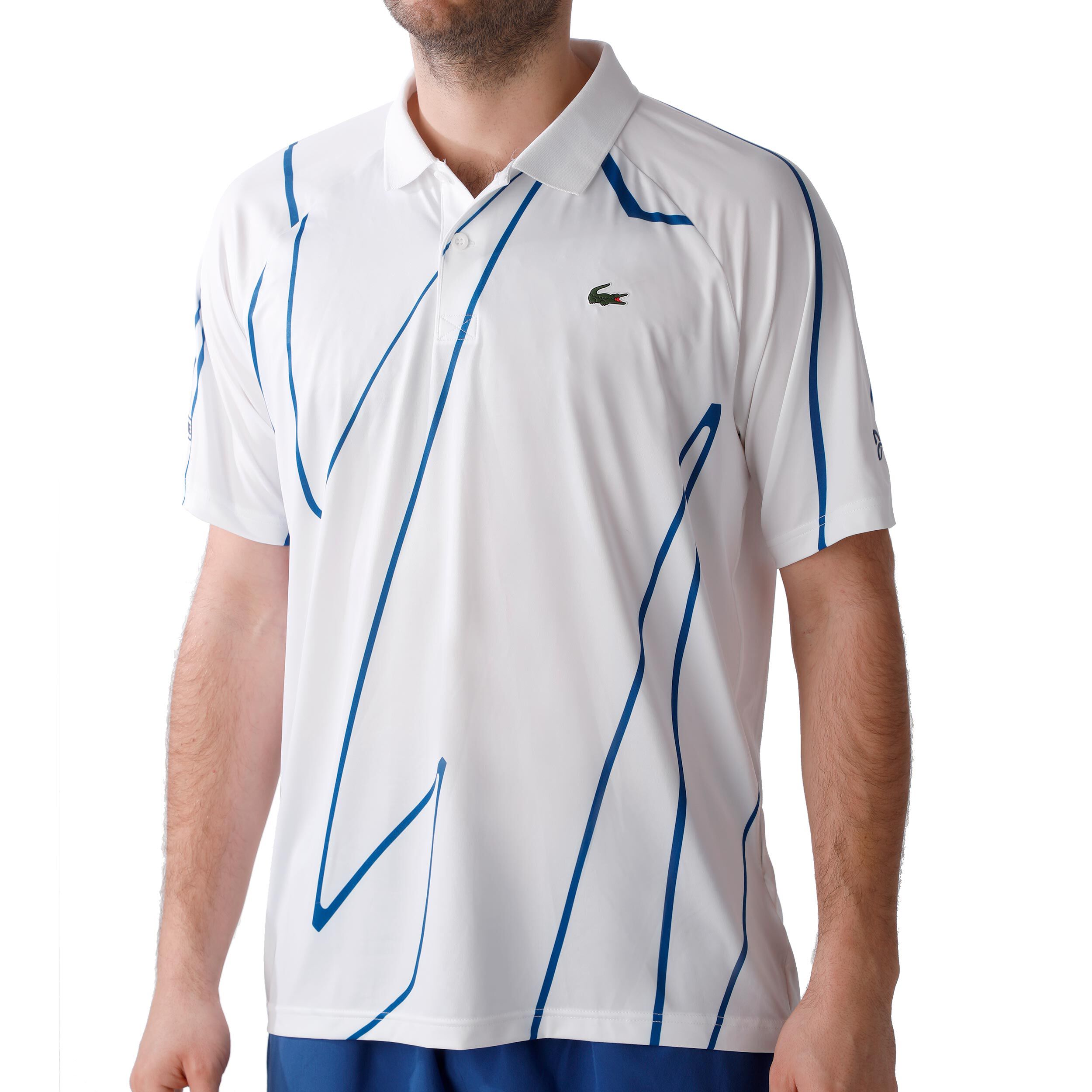 Polo lacoste djokovic hotsell bleu