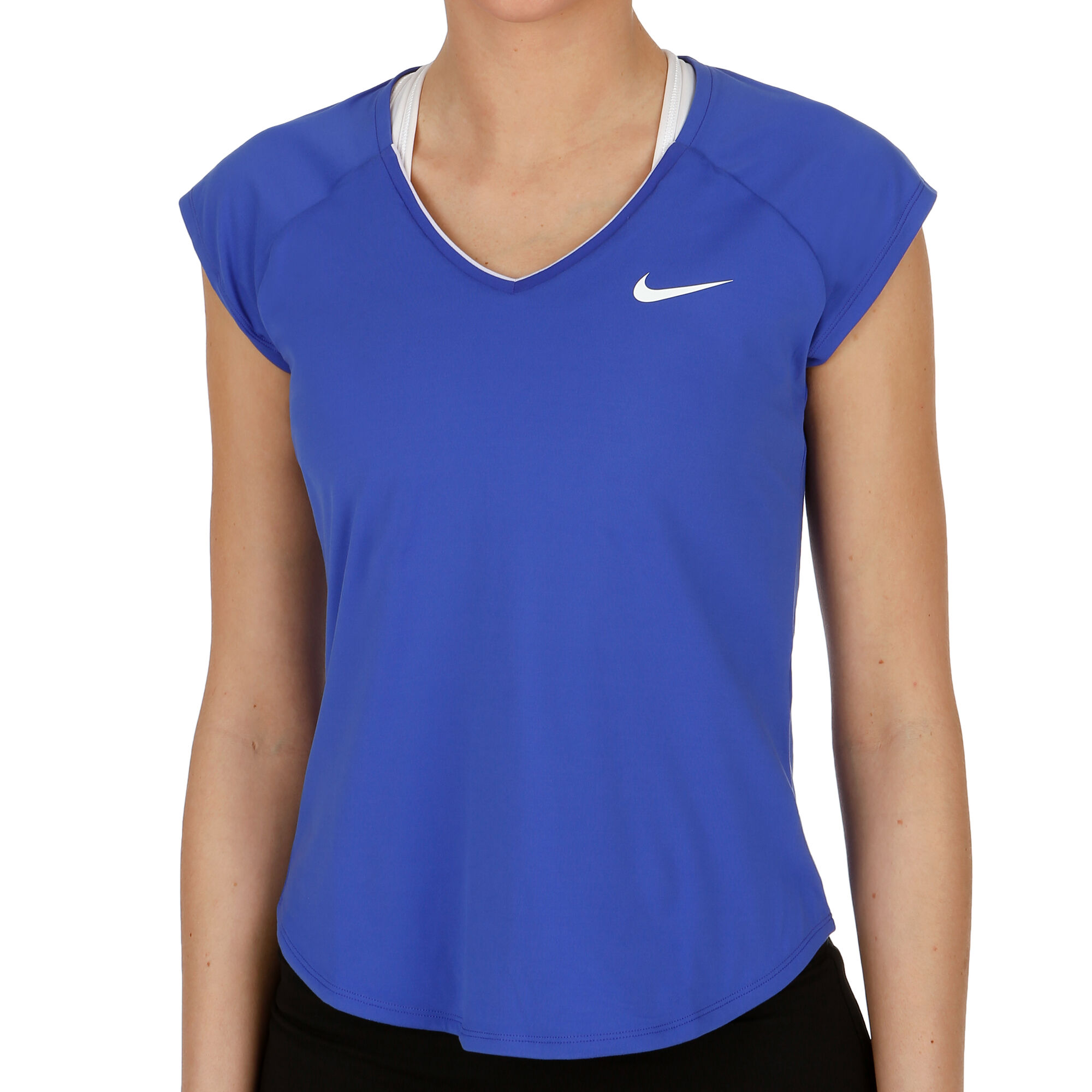 analyse kalkoen pauze buy Nike Court Pure T-Shirt Women - Blue, White online | Tennis-Point