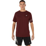 ASICS Clothing ASICS Icon Running Shirt Men-Wine Red