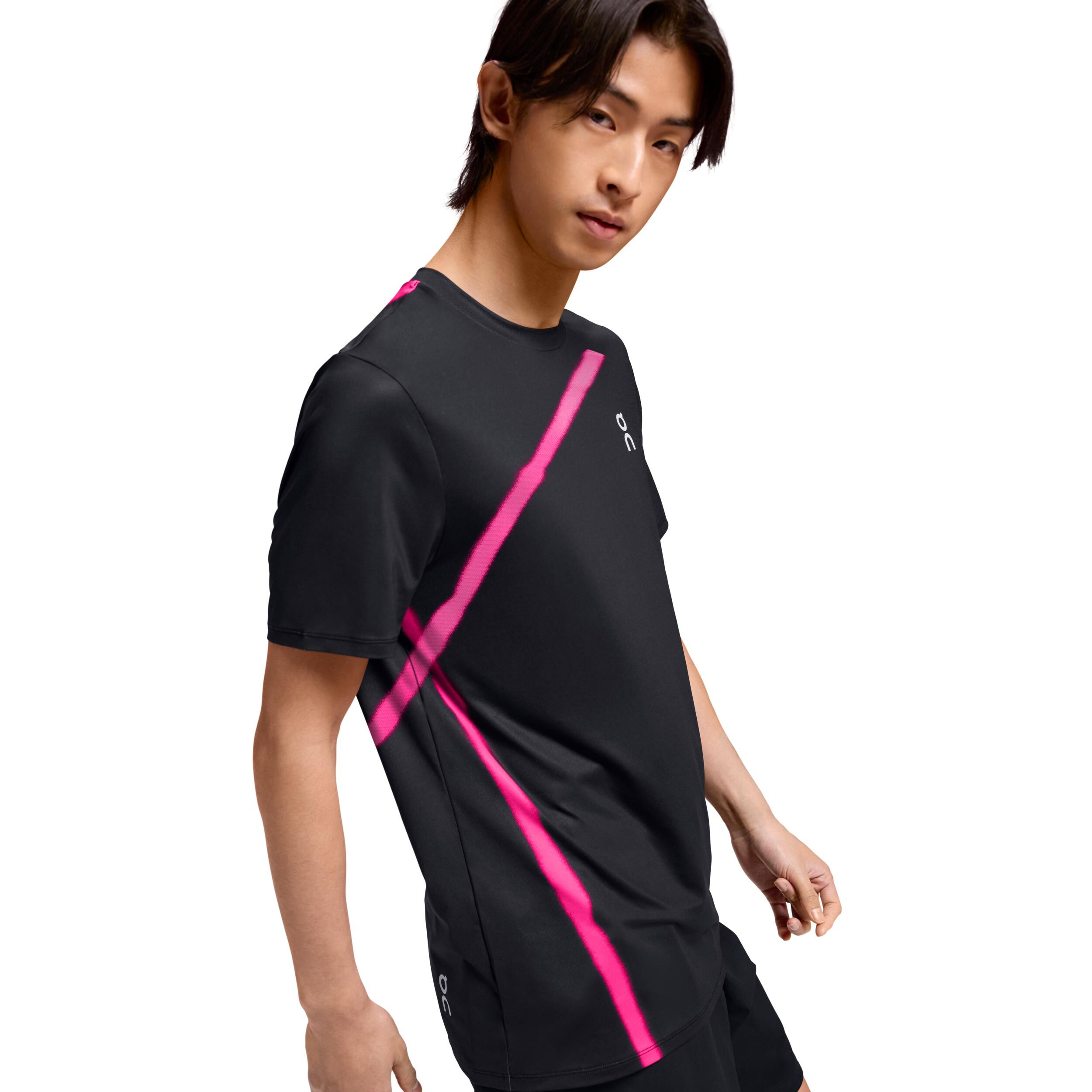 Tee shirt noir court new arrivals